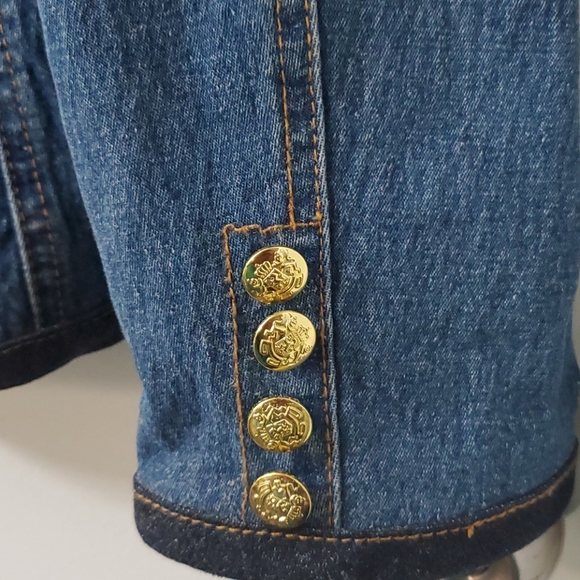 DIANE Gilman DG2 monogram patch Jean jacket - Picture 3 of 6